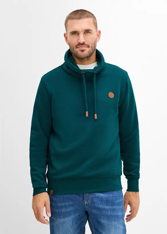 Sweatshirt i formfast materiale, bonprix