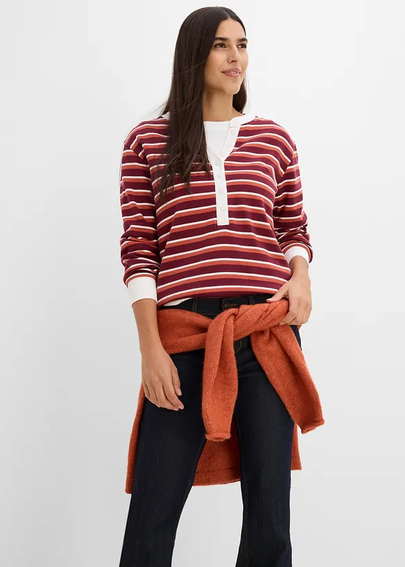 Sweatshirt i 100% &oslash;kologisk bomull, bonprix