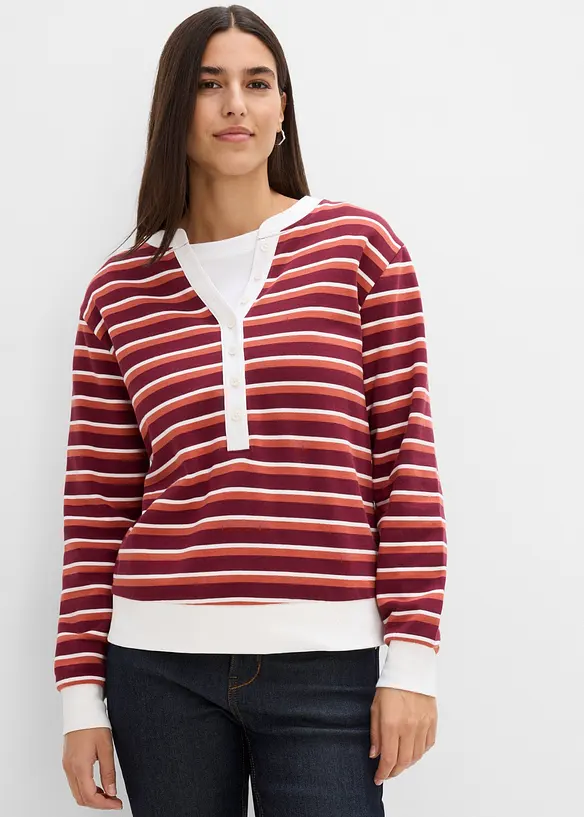 Sweatshirt i 100% &oslash;kologisk bomull, bonprix