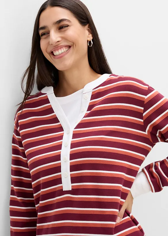 Sweatshirt i 100% &oslash;kologisk bomull, bonprix