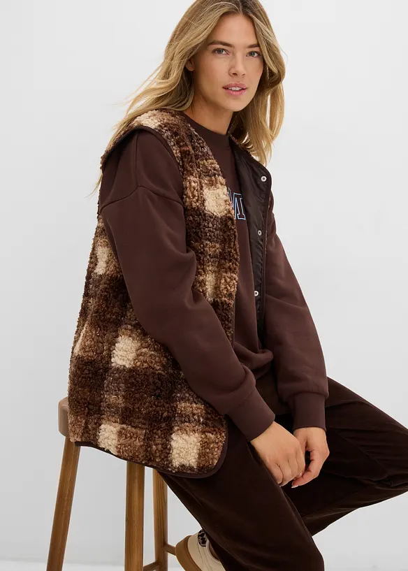 Teddy fleecevest, bonprix