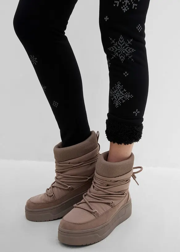 Varme leggings med pilef&ocirc;r, bonprix