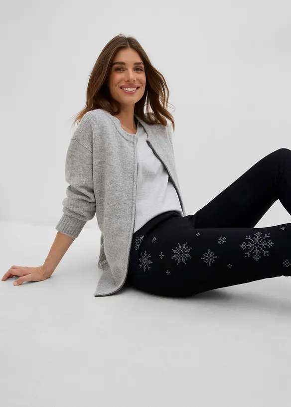 Varme leggings med pilef&ocirc;r, bonprix