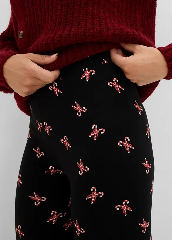 Leggings i bomullsmiks, bonprix