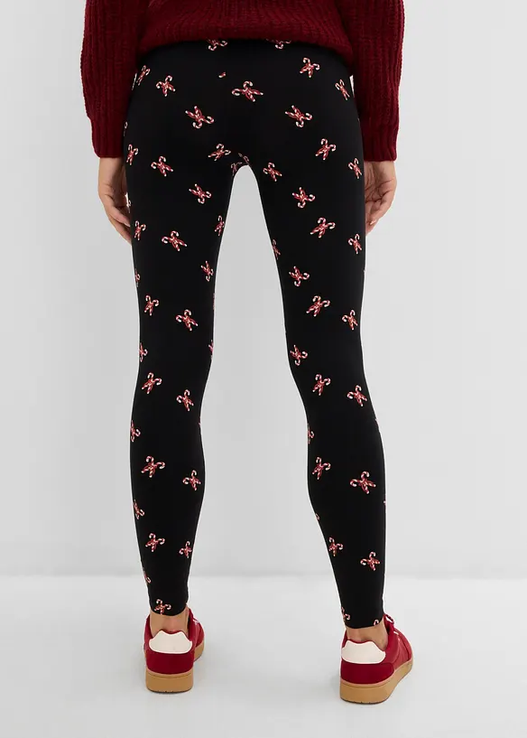 Leggings i bomullsmiks, bonprix