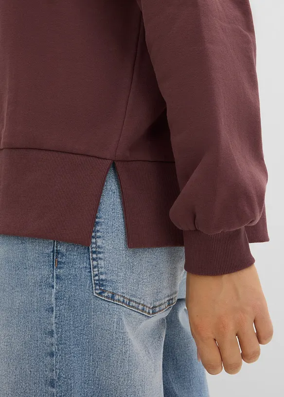 Oversized sweatshirt i 100% bomull, bonprix