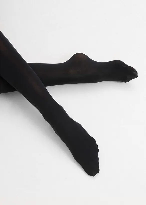 Overknee-str&oslash;mpebukse med julemotiv 60 DEN, bonprix