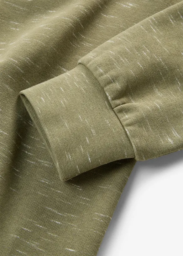 Half zip-sweatkjole, bonprix