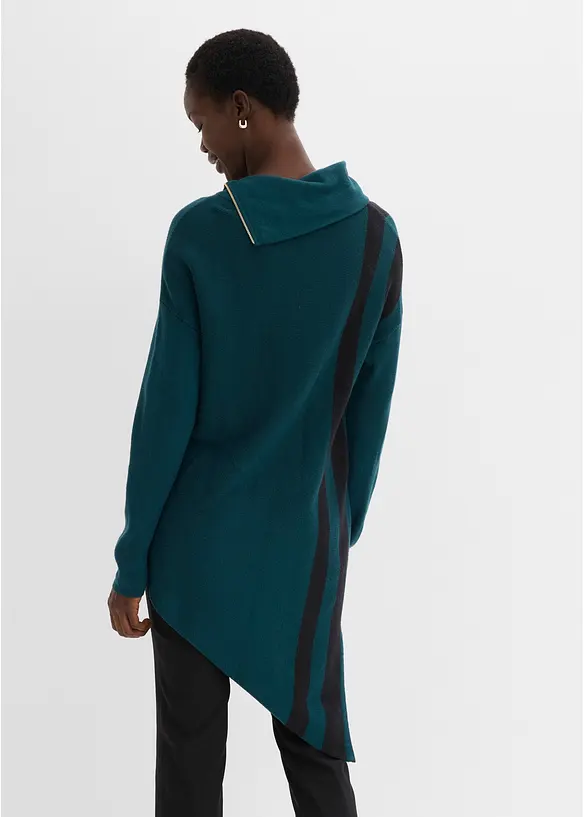Lang genser med asymmetrisk fald, bonprix