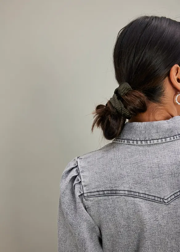 Kort kjole i denim, bonprix