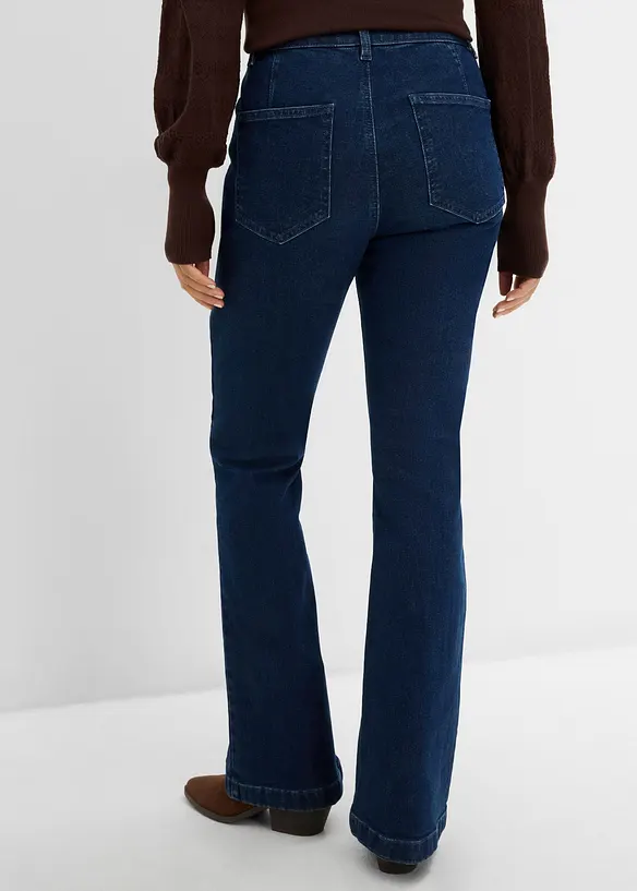 Bootcut jeans mid waist, bonprix