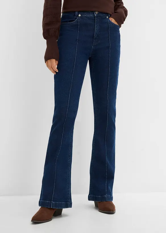 Bootcut jeans mid waist, bonprix