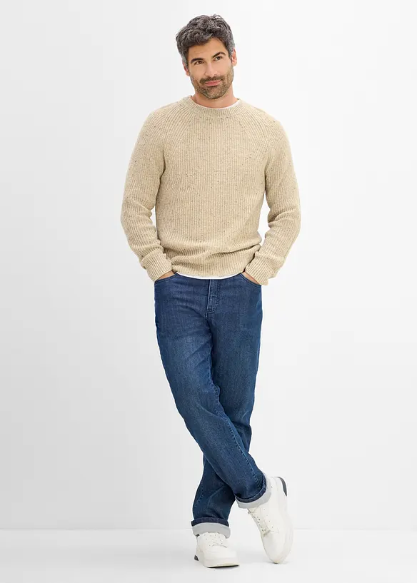 Strikkegenser i regular fit, bonprix
