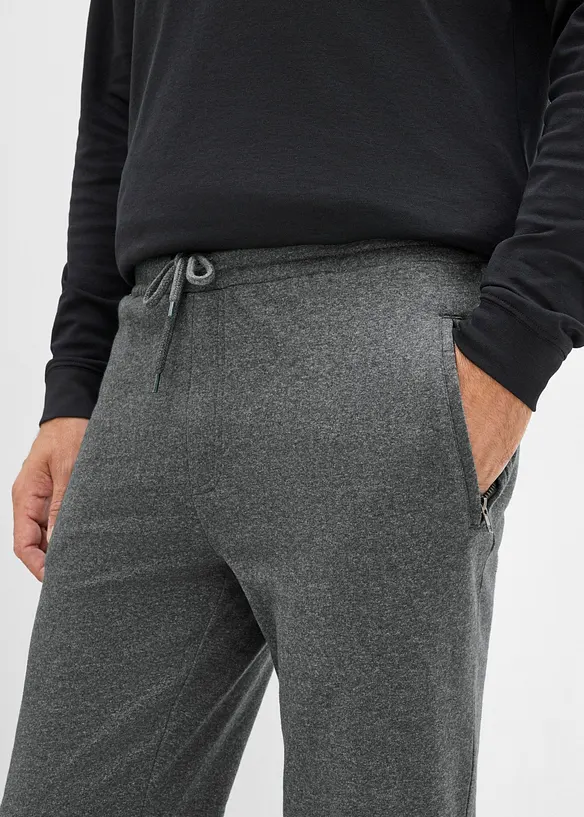 Joggebukse med glidel&aring;slommer, bonprix