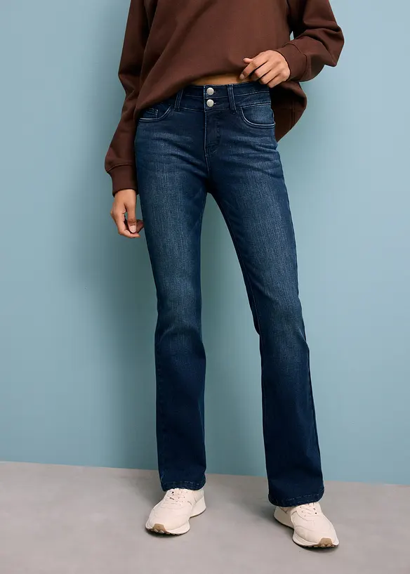 Bootcut-jeans High Waist, Shaping, bonprix