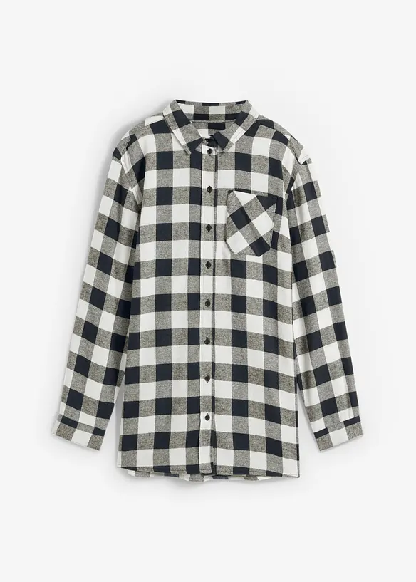 Lang flanellskjorte, bonprix