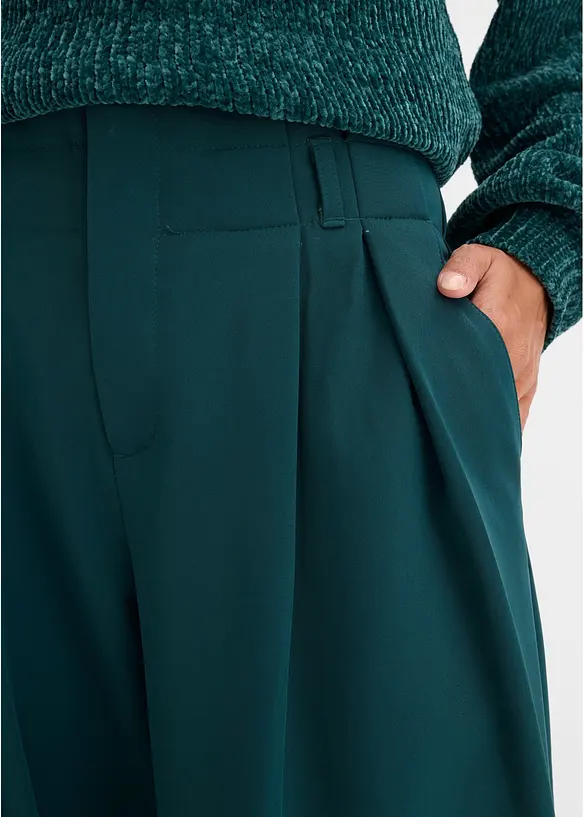 Bukse med legg og komfortlinning, bonprix