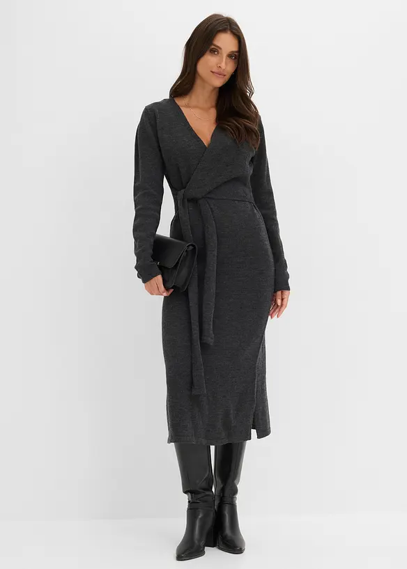 Strikket midikjole, bonprix
