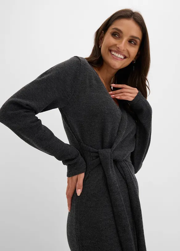 Strikket midikjole, bonprix