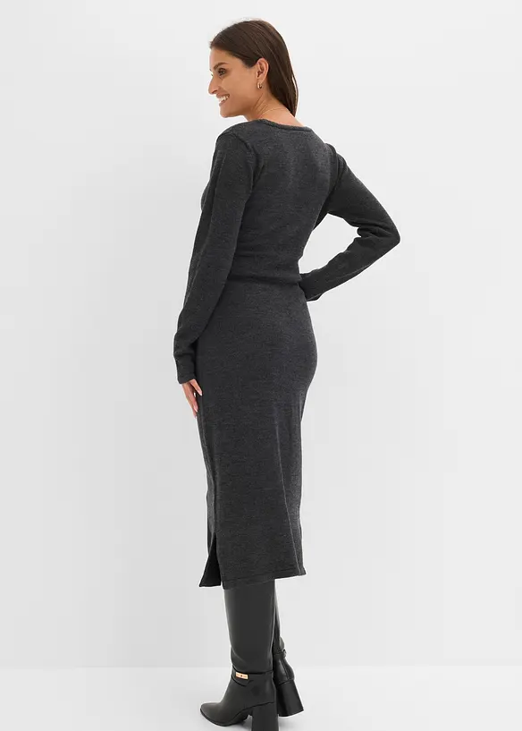 Strikket midikjole, bonprix