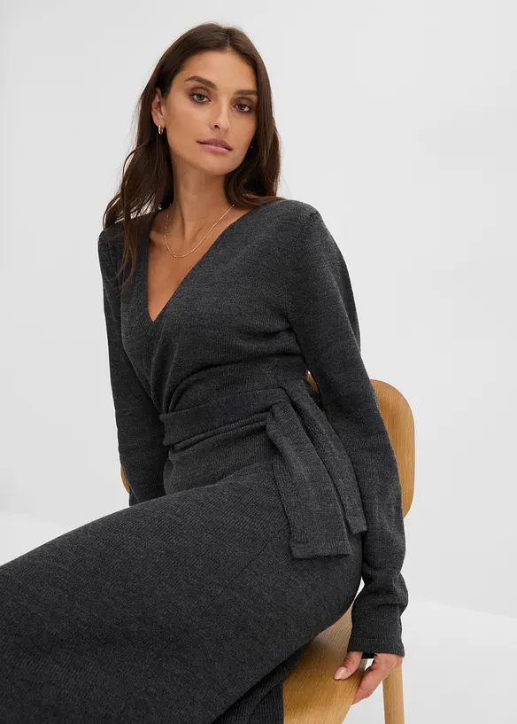 Strikket midikjole, bonprix