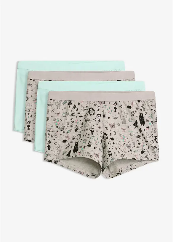 Boxer for dame (4-pack), bonprix