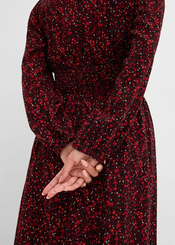Midikjole med blomsterm&oslash;nster, bonprix