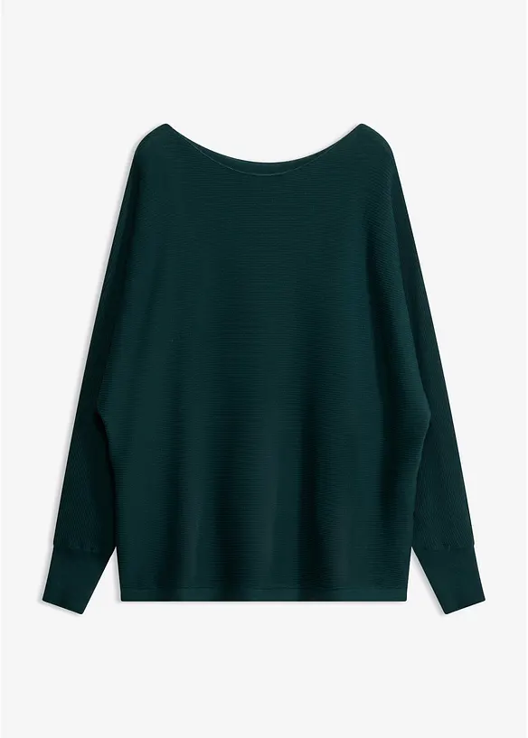 Oversized genser med flaggermusermer, bonprix