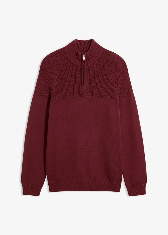 Half-zip-genser i regular fit, bonprix