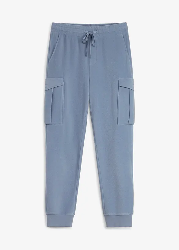 Varm cargobukse i fleecemateriale, regular fit, bonprix