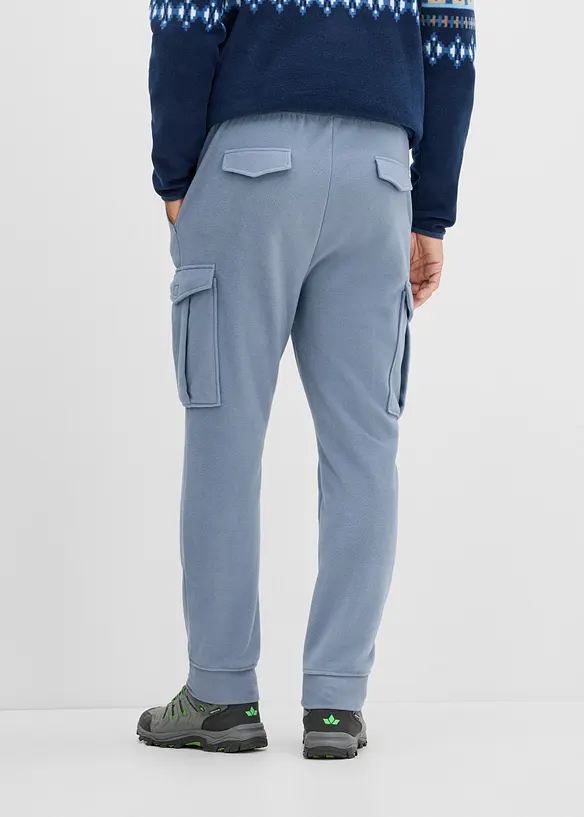 Varm cargobukse i fleecemateriale, regular fit, bonprix