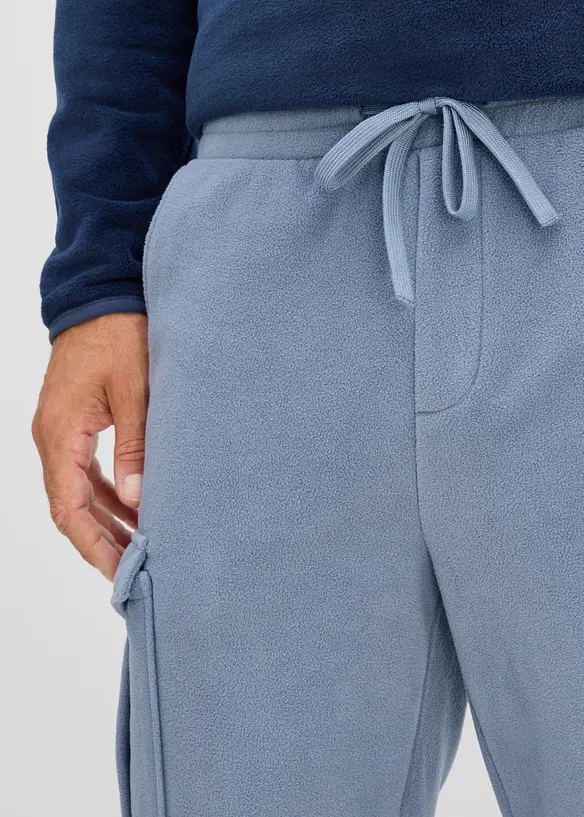 Varm cargobukse i fleecemateriale, regular fit, bonprix