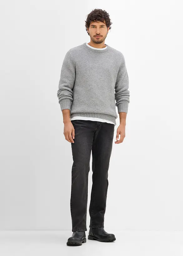 Regular fit jeans med stretch og komfortsnitt, straight, bonprix