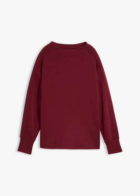 Oversized sweatshirt i myk scuba, bonprix