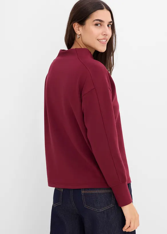 Oversized sweatshirt i myk scuba, bonprix