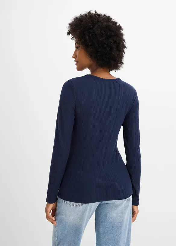 Ribbet termotopp, bonprix