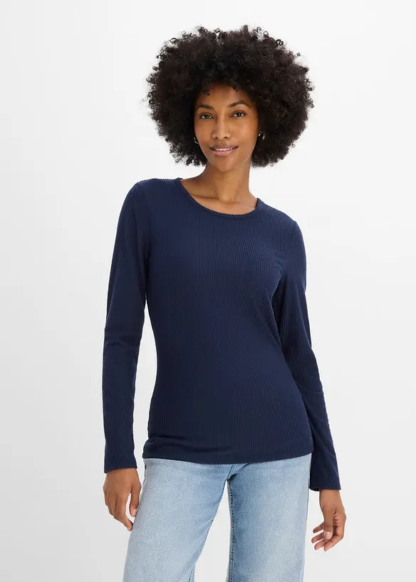 Ribbet termotopp, bonprix