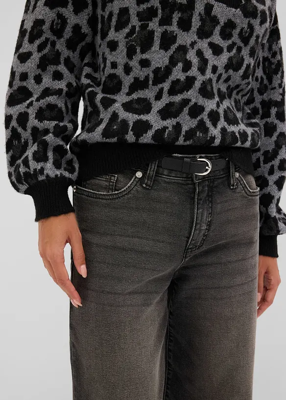 Oversized half-zip-genser, bonprix