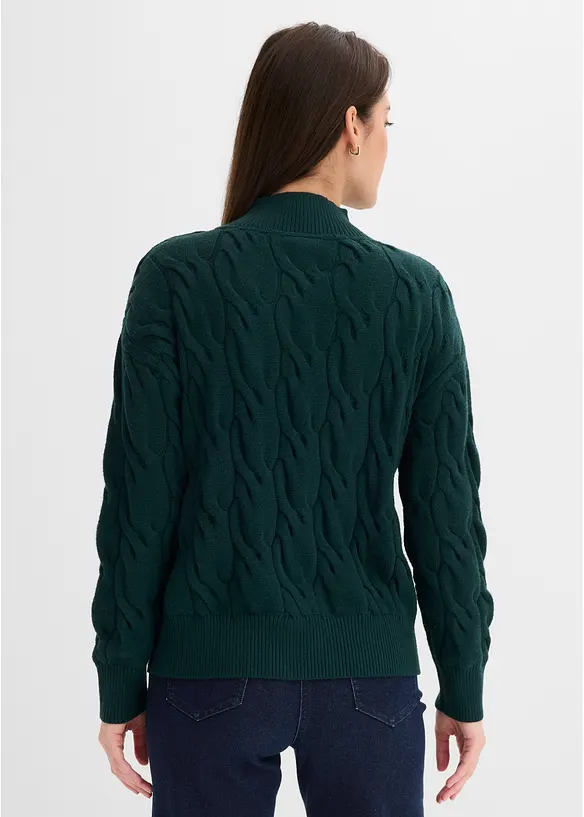 Oversized genser i myk viskosemiks, bonprix
