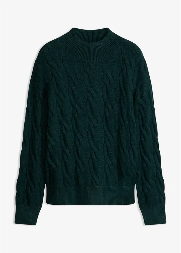 Oversized genser i myk viskosemiks, bonprix