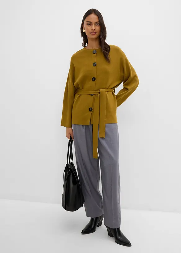 Cardigan i fin viskoseblanding, bonprix