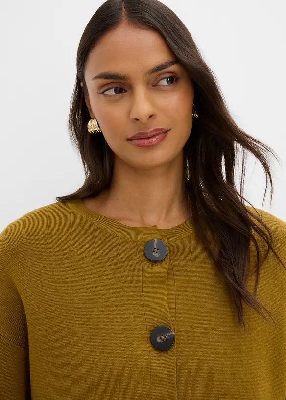 Cardigan i fin viskoseblanding, bonprix