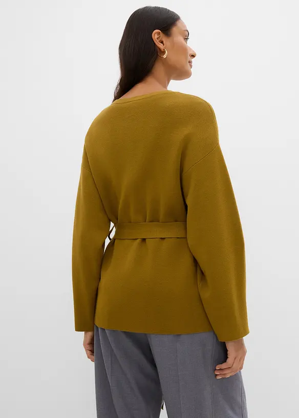 Cardigan i fin viskoseblanding, bonprix