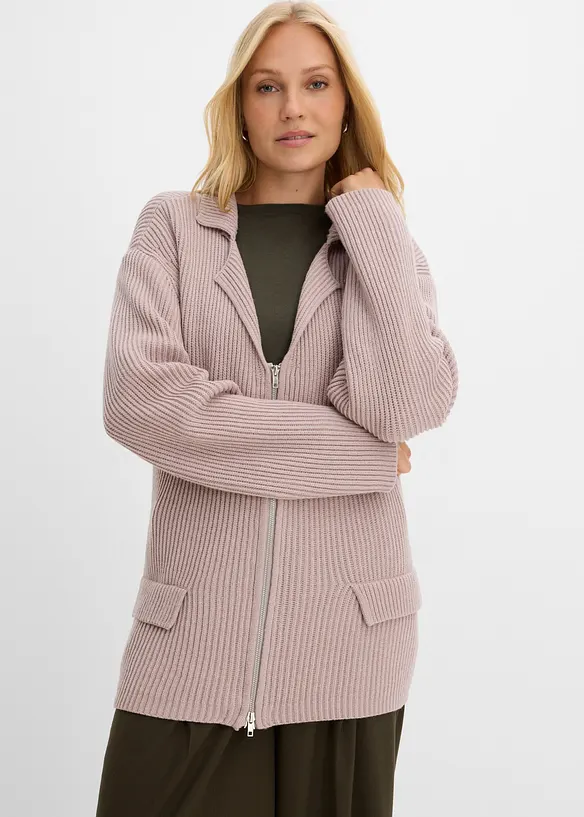 Cardigan i myk viskoseblanding, bonprix