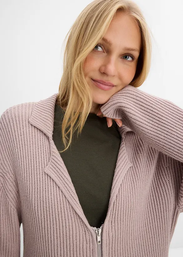 Cardigan i myk viskoseblanding, bonprix