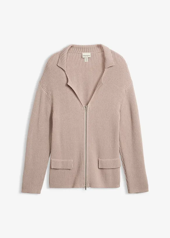 Cardigan i myk viskoseblanding, bonprix