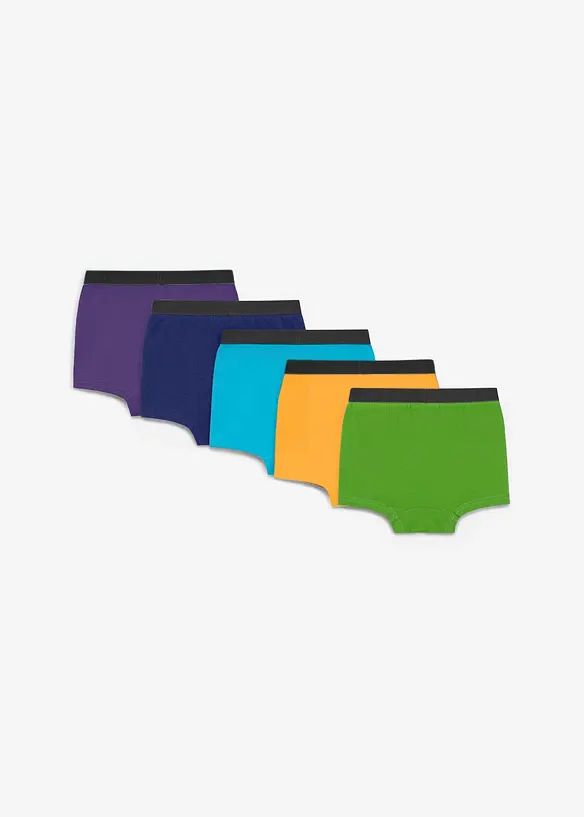 Bokserbriefs med myk, &oslash;kologisk bomull (5-pack), bonprix