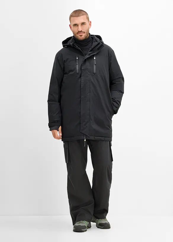 Skibukse med cargolommer og varmende fleecef&ocirc;r, vanntett, bonprix