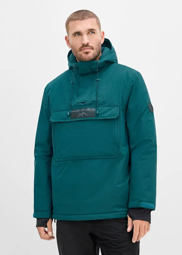 Vanntett funksjonsanorakk med fleecef&ocirc;r, bonprix