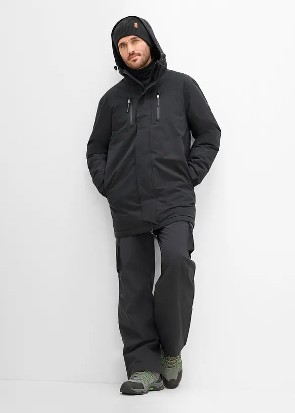 Skibukse med cargolommer og varmende fleecef&ocirc;r, vanntett, bonprix